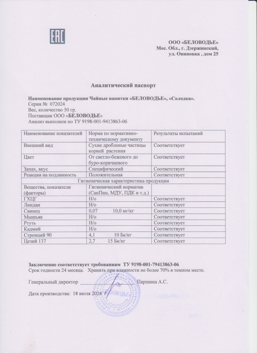 Паспорт №072024